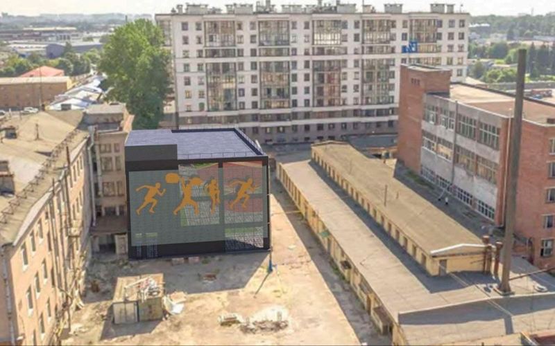 Двор жилого комплекса