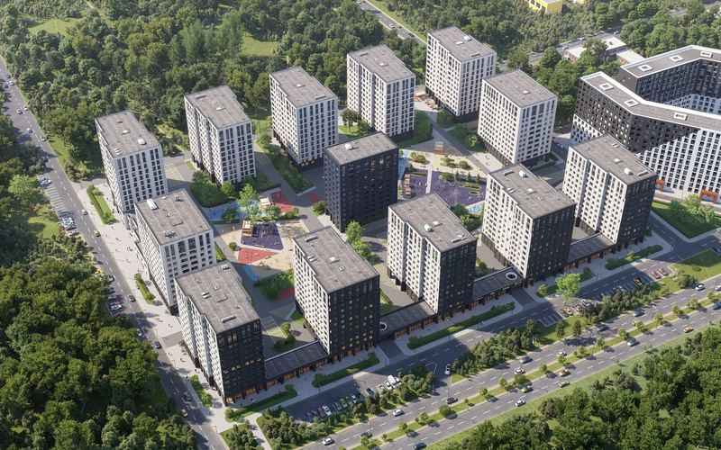 Жилой комплекс с высоты
